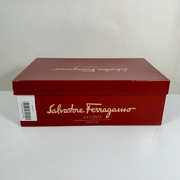 Salvatore Ferragamo Studio Mens Black Leather Penny Loafers 9.5D w/ Box Italian main image 14